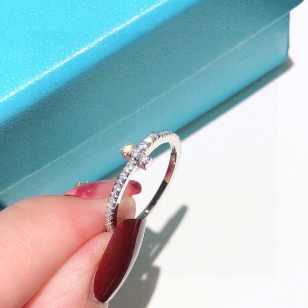 18K T Diamond Wire Ring - 图片 2