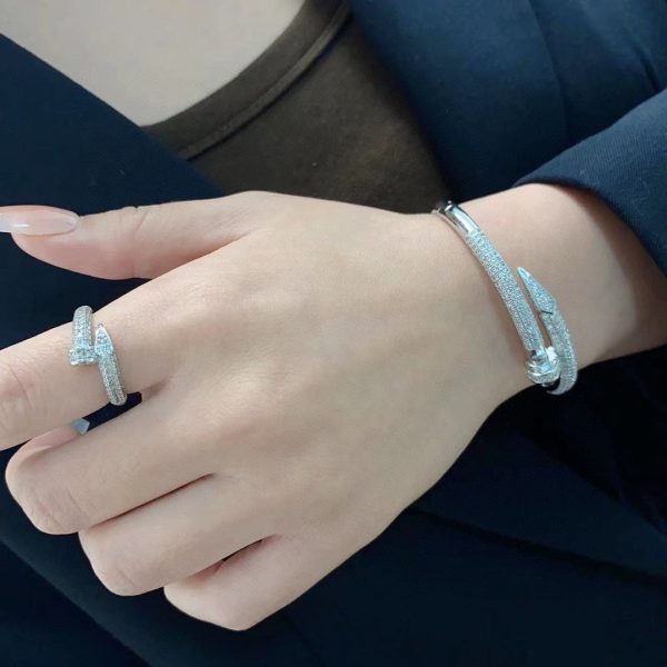 18K Juste Un Clou Diamonds Ring - 图片 2
