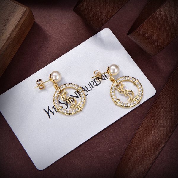 18K Saint Circle Diamonds Earrings - 图片 2