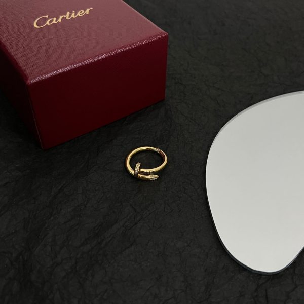 18K Juste Un Clou Diamonds Ring - 图片 7