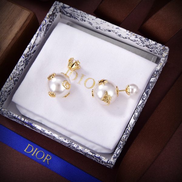 18K CD Tribales Pearl Earrings - 图片 4
