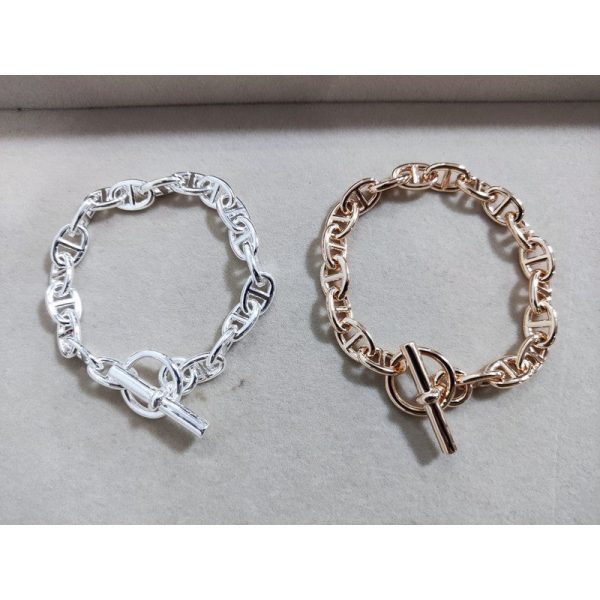 18K Her Chaîne D'ancre Enchaînée Bracelet - 图片 4