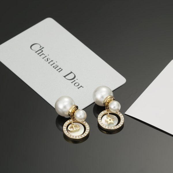 18K CD Tribales Pearl Earrings - 图片 2