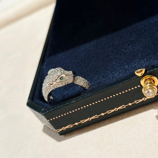 18K Panthère De Diamond Ring - 图片 8