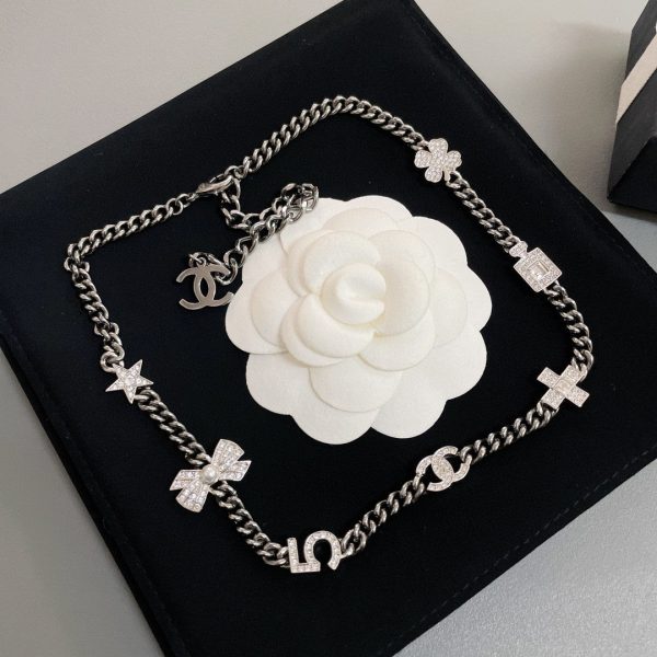 18K CC No.5 Perfume Bottle Pendant Necklace - 图片 7