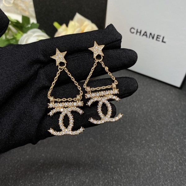18K CC Star Earrings - 图片 4