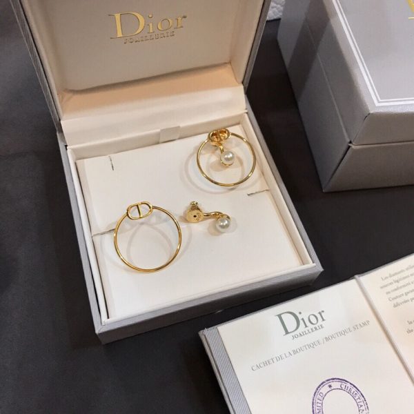 18K CD 30 Montaigne Pearl Earrings - 图片 11