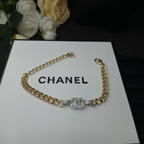 18K CC Diamond Chain Bracelet - Image 2