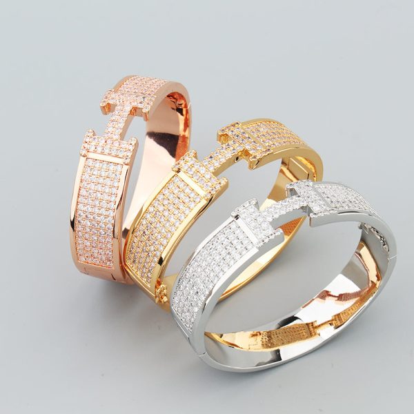18K Clic H Diamonds Bracelet - 图片 2
