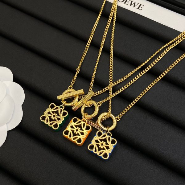 18K Anagram Pendant Necklace - Image 10