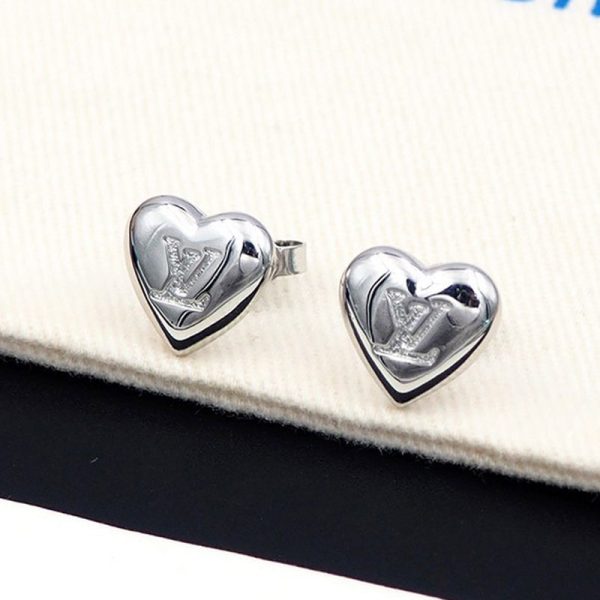 18K Louis Heart Earrings - 图片 2