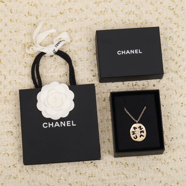 18K CC Script Necklace - 图片 4