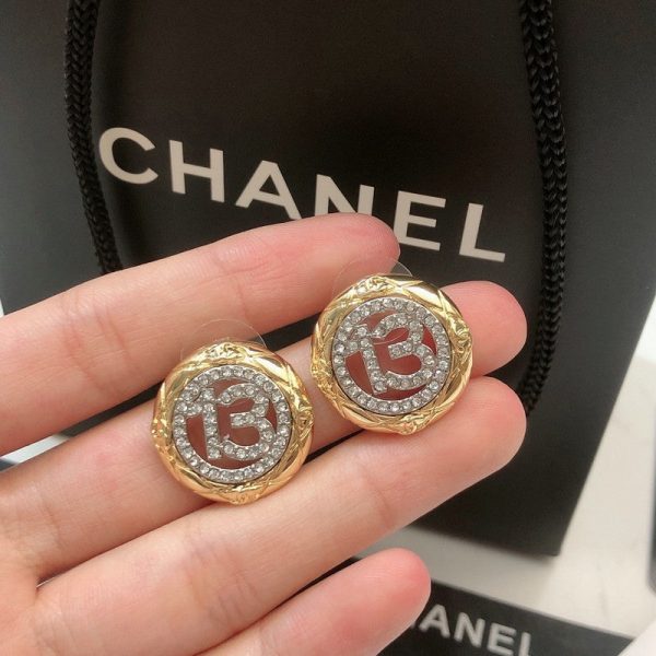 18K CC No.13 Diamond Earrings - 图片 2