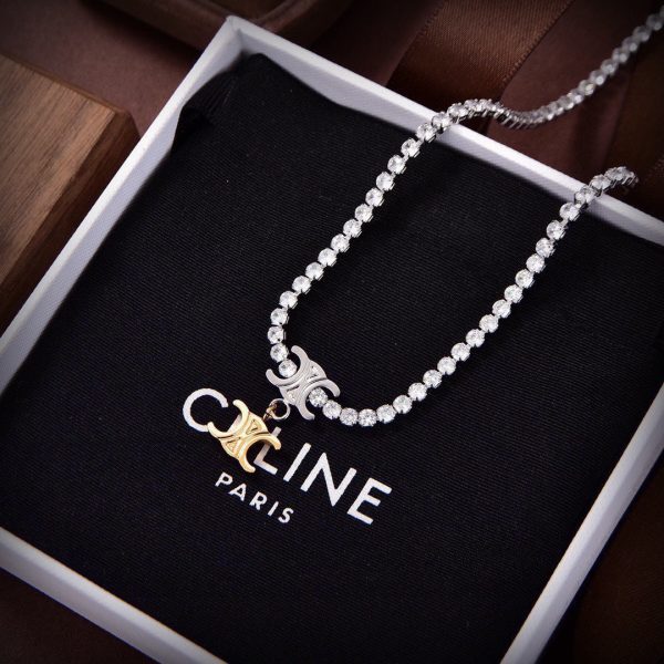 18K Triomphe Crystals Link Necklace - 图片 2