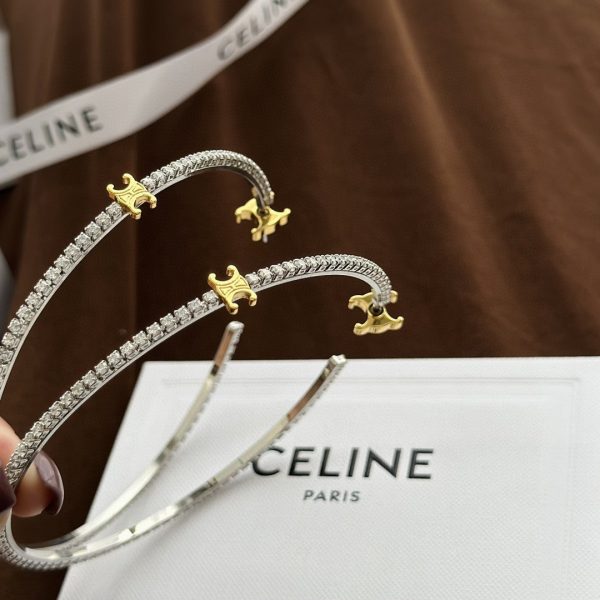 18K Triomphe Gourmette Crystals Earring - 图片 2