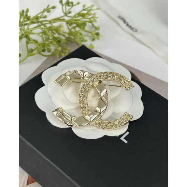 18K CC Gold Brooch - 图片 2