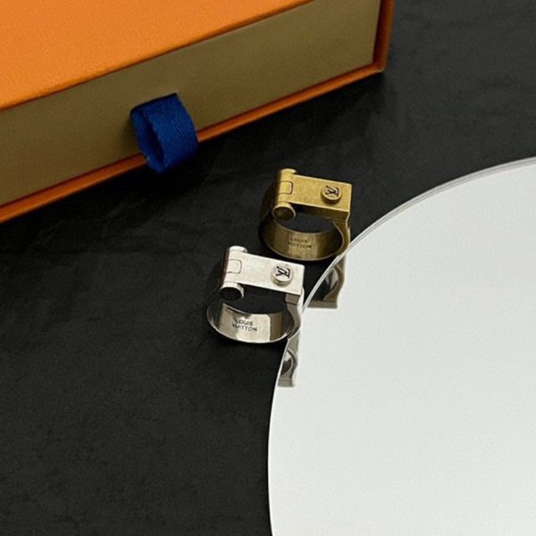 18K Louis Lock Vintage Ring - 图片 3