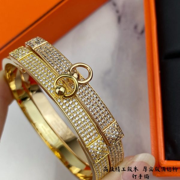 18K Collier De Chien Diamond H Bracelet - 图片 4