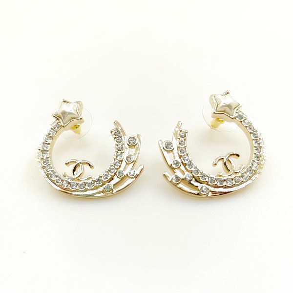 18K CC Crystals Earrings