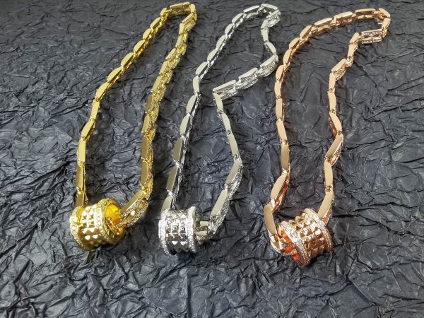 18K B.ZERO1  Diamonds Chain Link Necklace - 图片 8