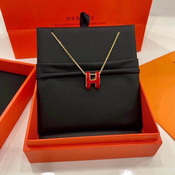 18K Mini Pop H Red Necklace - 图片 3