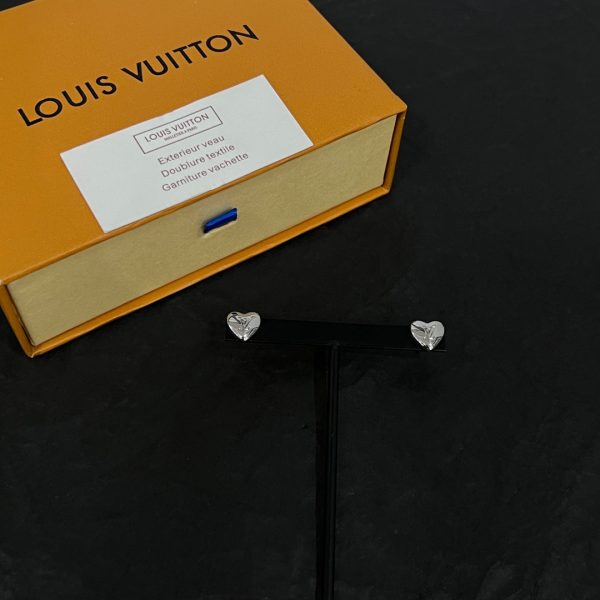 18K Louis Heart Earrings - 图片 6