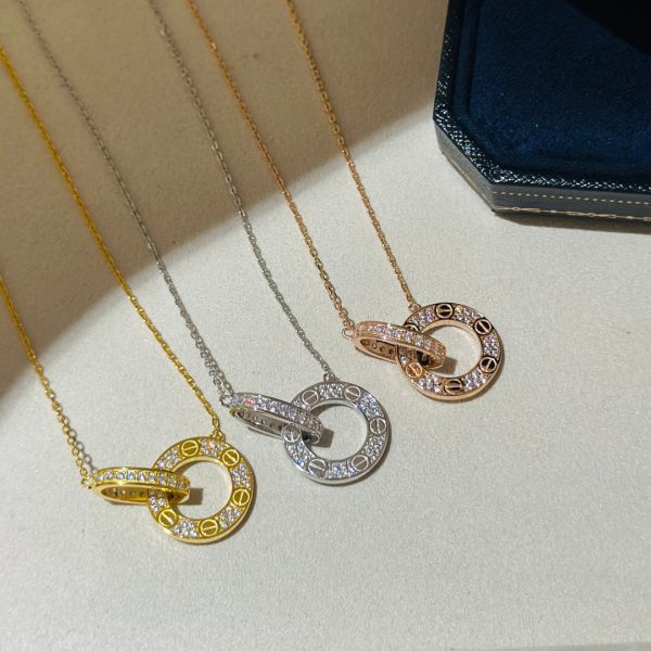 18K Love Diamonds Necklace - 图片 6