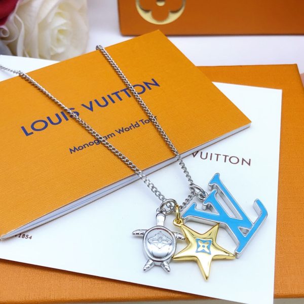 18K Louis Turquoise Chain Necklace - 图片 2