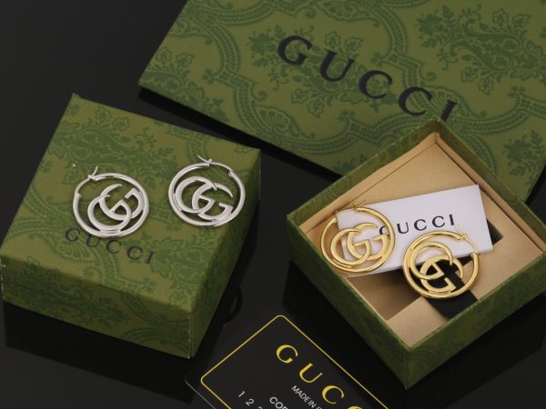 18K Double G Earrings - 图片 4