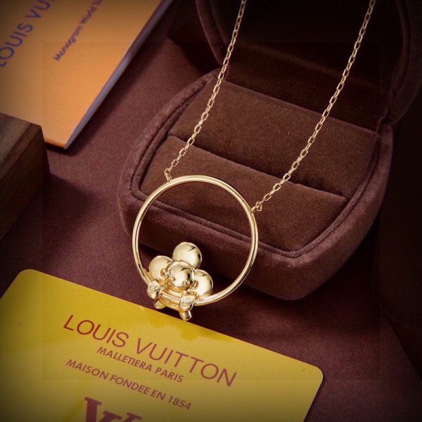 18K Louis Vivienne Swinging Necklace - 图片 3