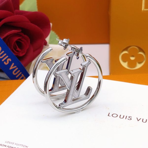 18K Louis Louise Hoop Pearls Earrings - 图片 3