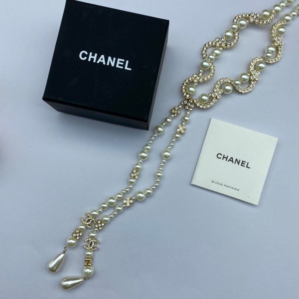 18K CC Pearl Chain Necklace - 图片 3