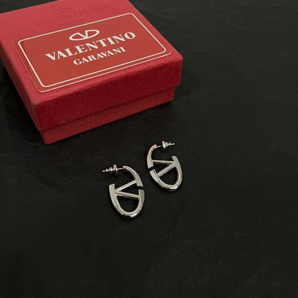 18K Vlogo Gold Earrings - 图片 4