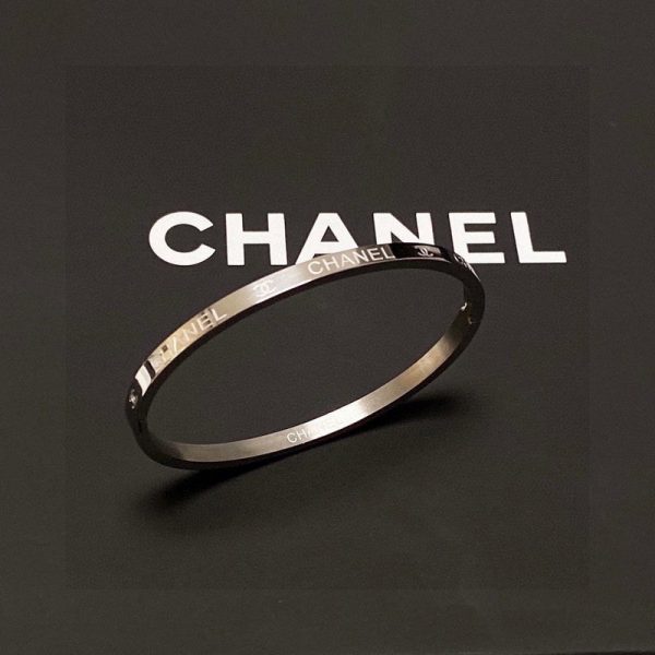 18K CC White Gold Bracelet - 图片 2