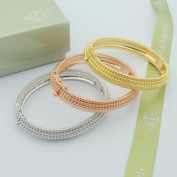 18K Perlee Pearls Five Rows Bracelet - 图片 10