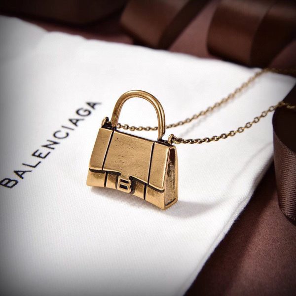 18K BB Hourglass Bag Necklace - Image 6