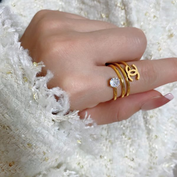 18K CC Vintage Pearl Ring - 图片 4