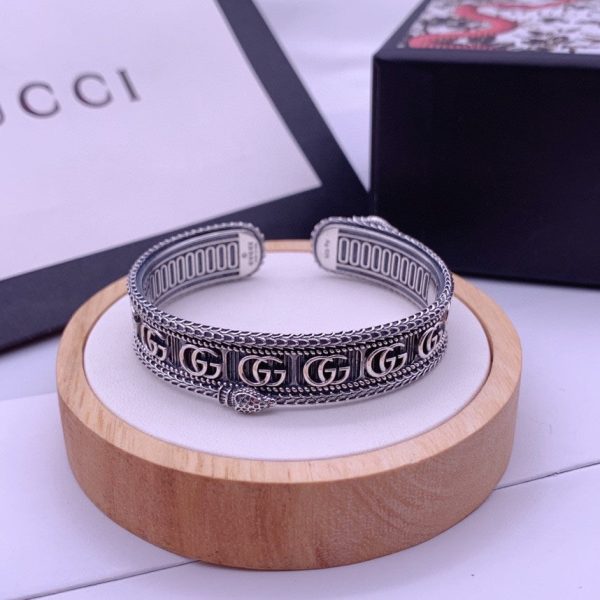 Double G Snake Wide Bracelet - Image 2