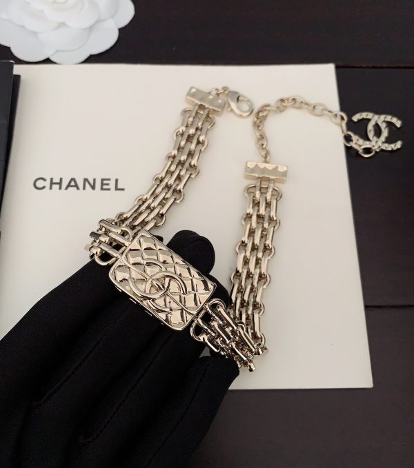 18K CC Gold Chain Necklace - 图片 3