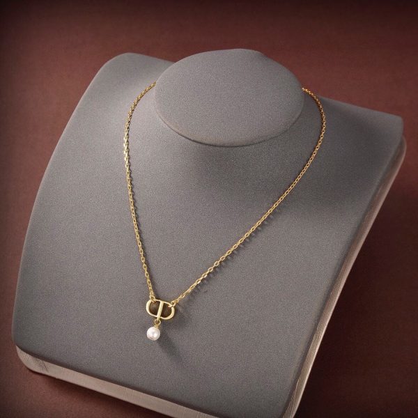 18K Petit CD Pearl Necklace - 图片 2