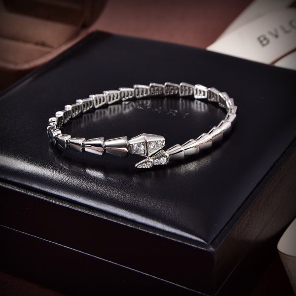 18K BV Serpenti Demi-Pavé Diamonds Bracelet - 图片 3