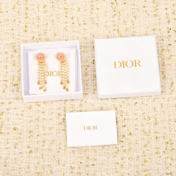 18K Petit CD Tassel Earrings - 图片 9
