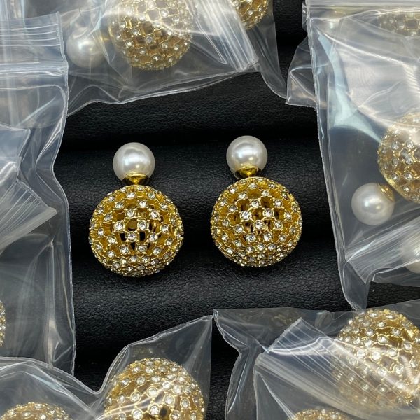 18K CD Tribales Pearl Earrings - 图片 2