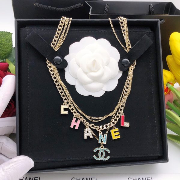 18K CC Color Typo Necklace - Image 2