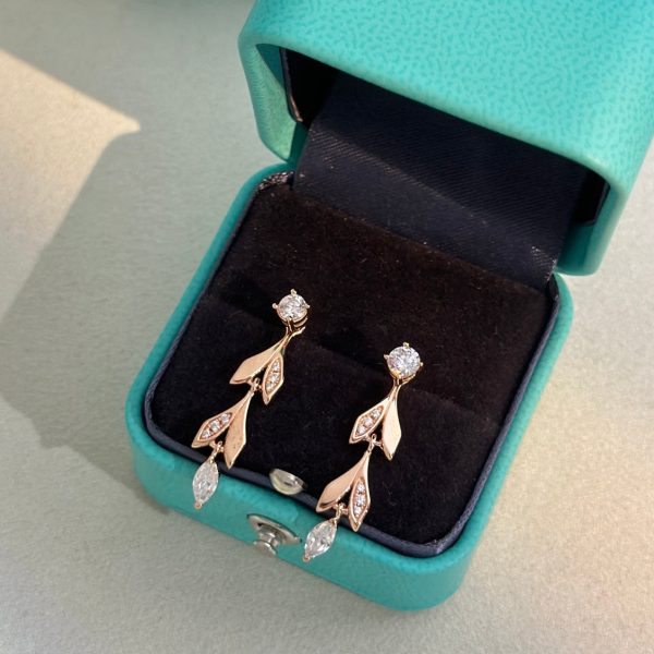 18K T Victoria Vine Convertible Drop Earrings - 图片 9