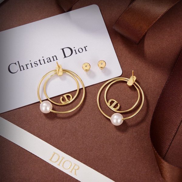18K CD Revolution Pearl Earrings - 图片 3