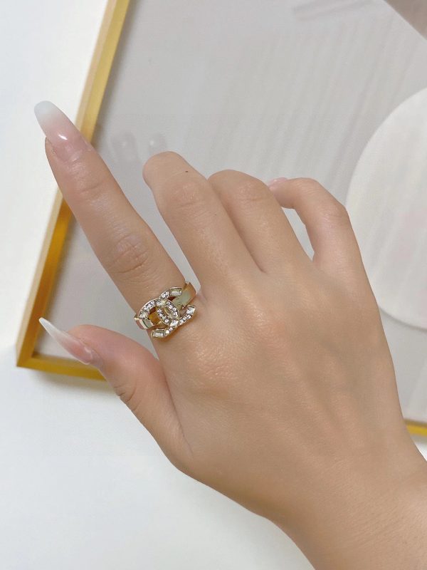 18K CC Crystals Ring - 图片 3
