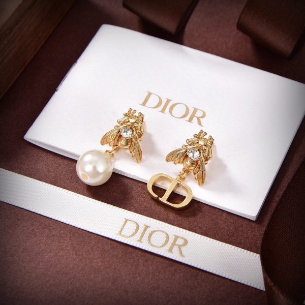 18K CD Queen Bee Earrings - 图片 4