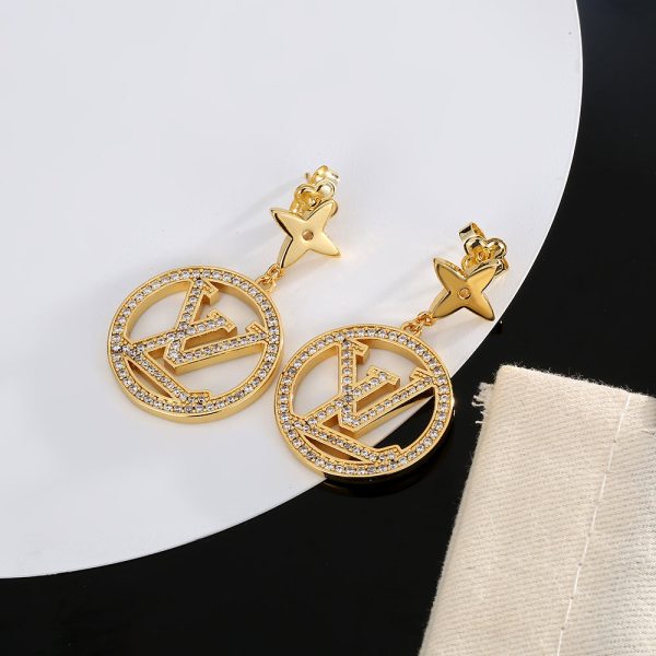 18K Louis Star Pendant Earrings - 图片 2