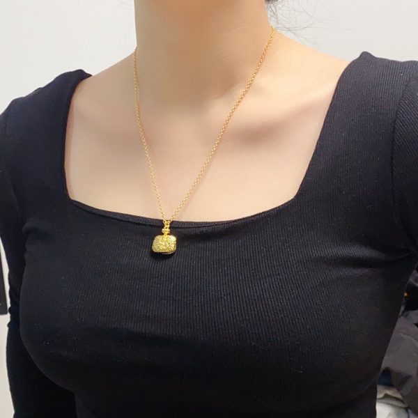 18K Saint Bag Pendant Necklace - 图片 2